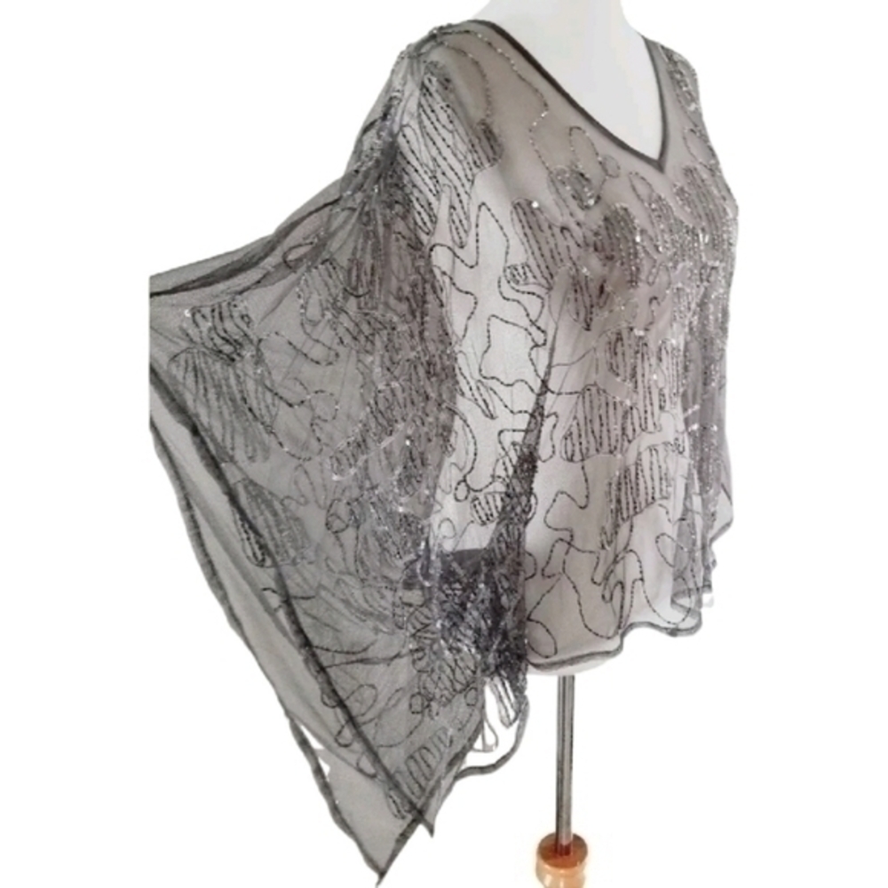 💥NWT💥 ANTHROPOLOGIE WILLOW & CLAY SEQUIN TOP SZ M - Picture 7 of 9